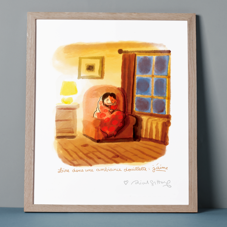 <font color="red">Nouveau !</font> <br> <strong>LES CAHIERS D'ESTHER</strong> <br> "La Lecture douillette" <br> <font color="red">Signé par Riad Sattouf </font>