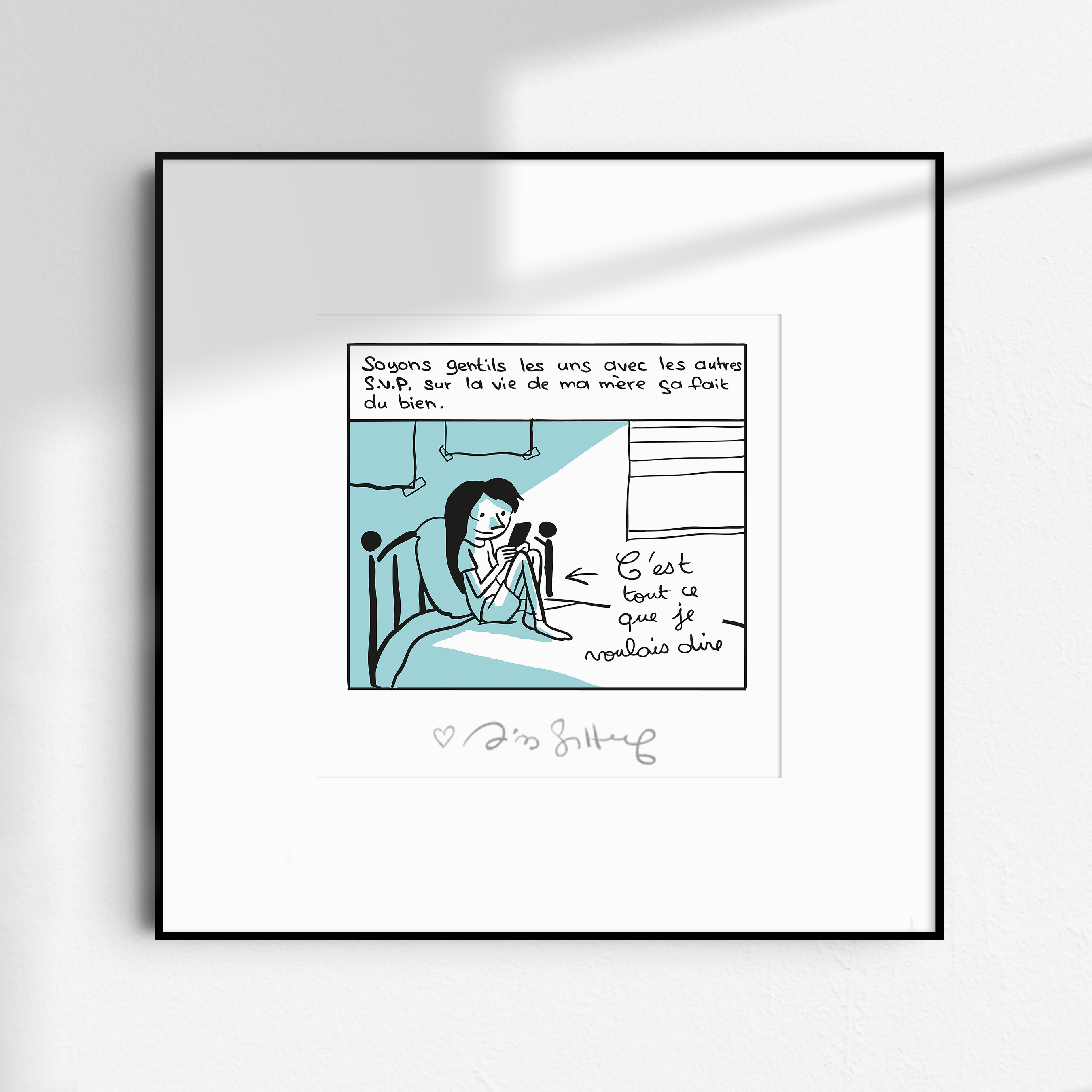 <font color="red">Nouveau !</font> <br>Collection Petit carré<br><strong>LES CAHIERS D'ESTHER</strong> <br> "La Gentillesse" <br> <font color="red">Tirage signé par Riad Sattouf </font>