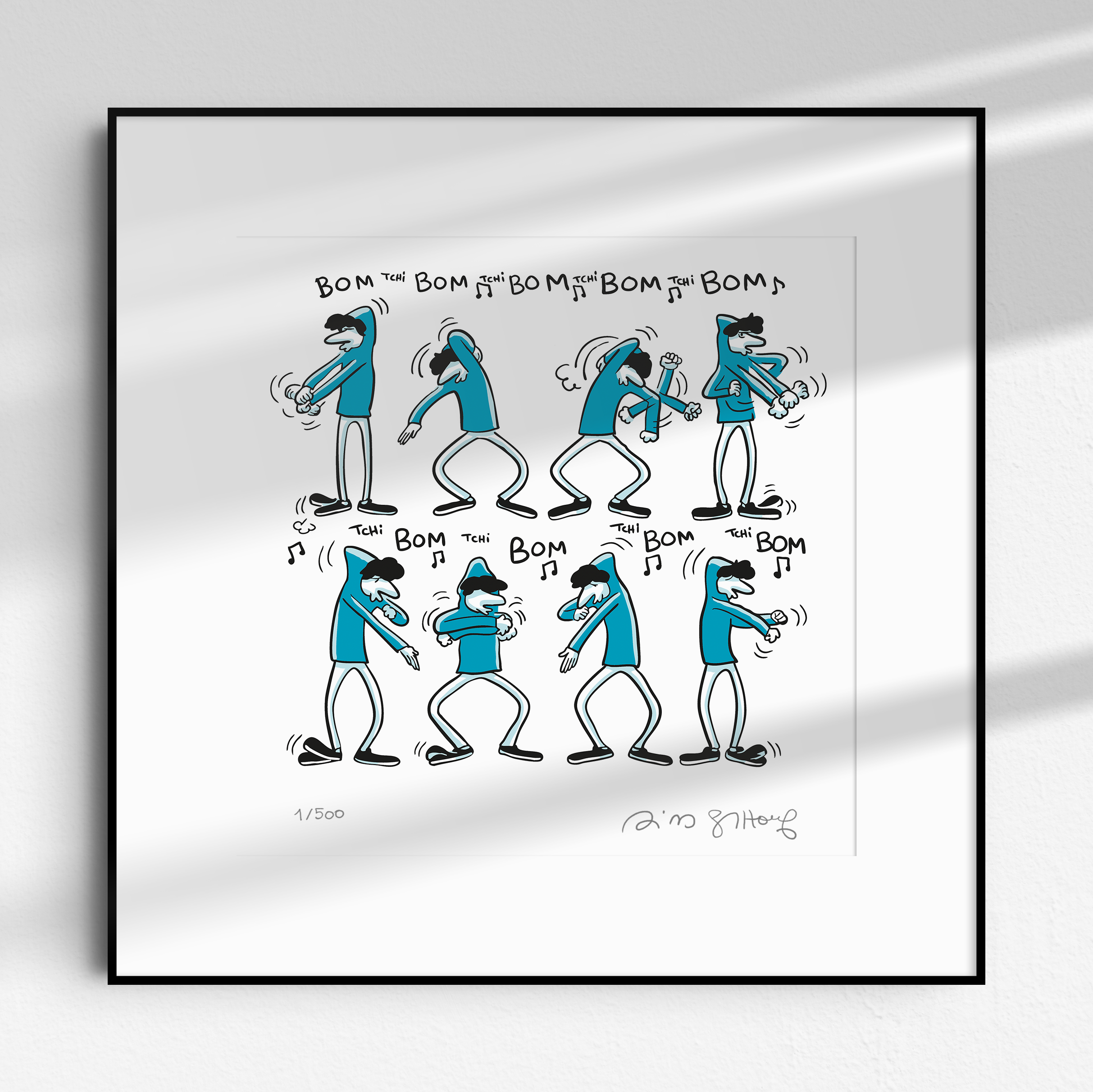 <font color="red">Nouveau !</font> <br><strong>LE JEUNE ACTEUR</strong> <br> "La Tecktonik" <br> <font color="red">Tirage numéroté et signé par Riad Sattouf</font>