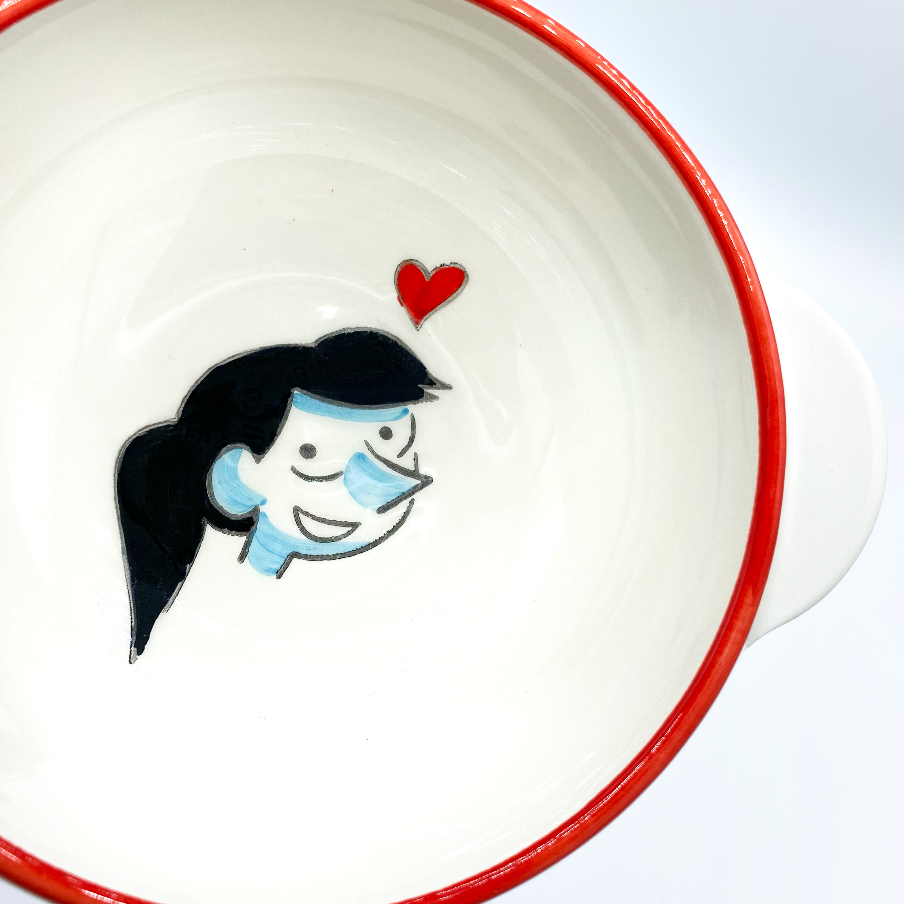 <font color="red">New!</font><br> Collector stylish bowl  <br> "Bisous ouèche"