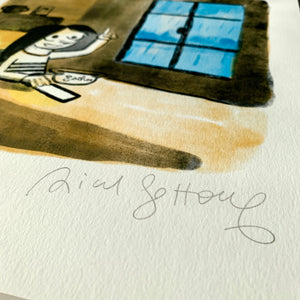 ESTHER'S NOTEBOOKS <br> "Esther and so cozy Brittany" <br> <font color="red"> Exclusive print signed <br> by Riad Sattouf </font>