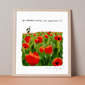 LES CAHIERS D'ESTHER <br> "Les Coquelicots" GRAND FORMAT <br> <font color="red">Signé par Riad Sattouf </font>