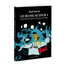 Charger l&#39;image dans la galerie, &lt;font color=&quot;red&quot;&gt;Exclusivité de Noël ! &lt;br&gt; Exemplaires signés par &lt;br&gt; Vincent Lacoste &lt;br&gt; et Riad Sattouf&lt;/font&gt;&lt;br&gt;Roman graphique&lt;br&gt; LE JEUNE ACTEUR 1 &lt;br&gt;Aventures de Vincent Lacoste au cinéma