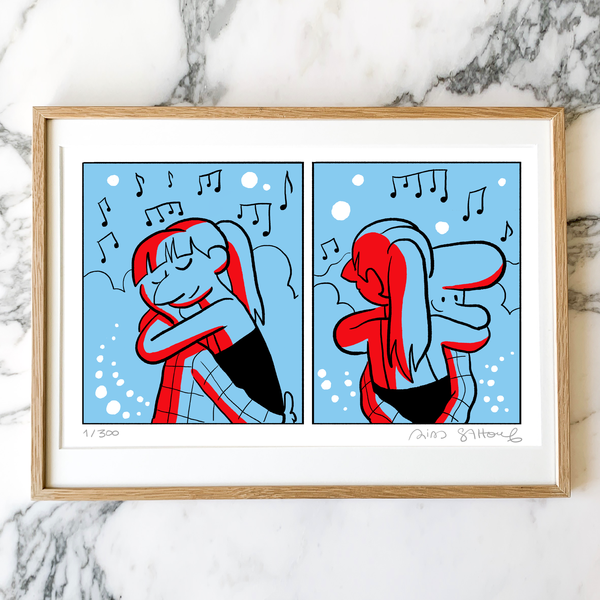THE ARAB OF THE FUTURE <br> "The slow dance"<br> <font color="red">Numbered and signed by Riad Sattouf</font>